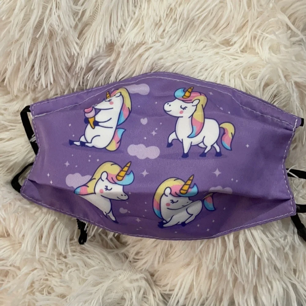 New kid’s unicorn face mask